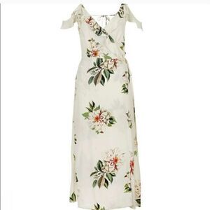 Topshop Floral Print wrap dress